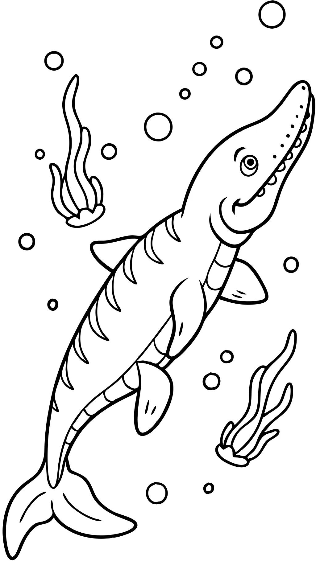 mosasaurus coloring page